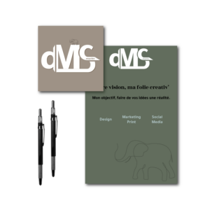 Le marketing print : carte de visite, plaquette commerciale, objets publicitaire.