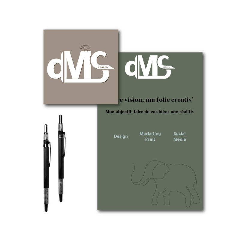 Le marketing print : carte de visite, plaquette commerciale, objets publicitaire.